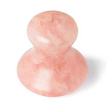 Crystallove Guasha, masážní pomůcka na obličej, Rose quartz mushroom 1 ks