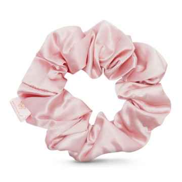 Crystallove Hedvábná gumička na vlasy, růžová 1 ks