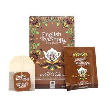 English Tea Shop Rooibos, čokoláda a vanilka, bio 40 g, 20 ks