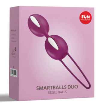 Fun Factory Venušiny kuličky Smartballs Teneo Duo Varianta bílá/fialová 1 ks