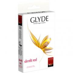 Glyde Kondomy Slimfit Red 10 ks