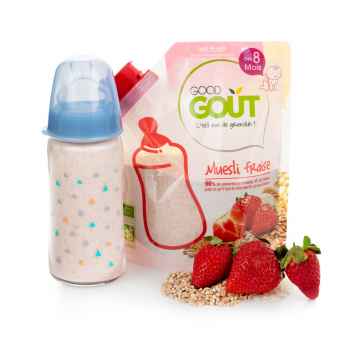 Good Gout BIO Dětská jahodová instantní kaše v prášku 200 g