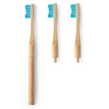 Humble Brush Zubní kartáček soft a vyměnitelné hlavice, modrý 1 + 2 ks