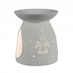 Kerzenfarm Porcelánová aromalampa Anděl 1 ks, 11 cm