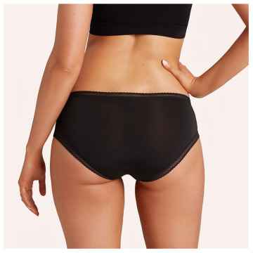 love Luna Menstruační kalhotky Bikini černé 1 ks, M