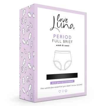 love Luna Menstruační kalhotky Full černé 1 ks, S/M