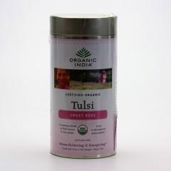 Organic India Čaj Tulsi Sweet Rose, sypaný bio 100 g