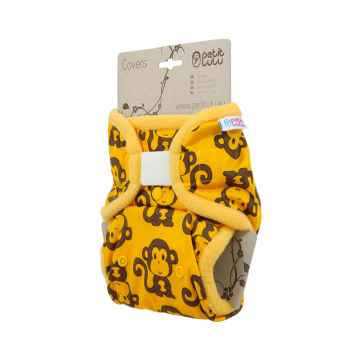 Petit Lulu Svrchní kalhotky 1 ks, žluté opičky