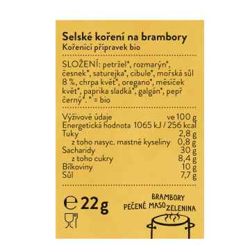 Sonnentor Bio Selské koření na brambory  25 g