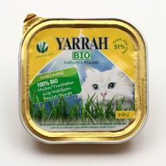 Yarrah Paté pro kočky kuřecí a krůtí s aloe vera, Wellness 100 g