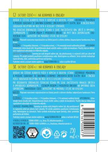 Yellow and Blue Octový čistič, Poškozeno 250 ml